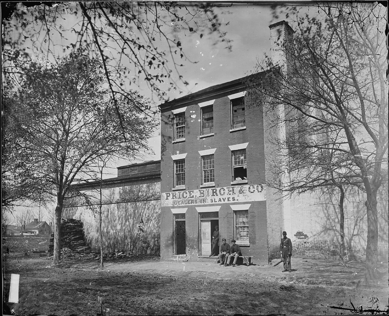 The slave pen of Price, Birch & Co. in Alexandria, Virginia, photographed in the 1860s